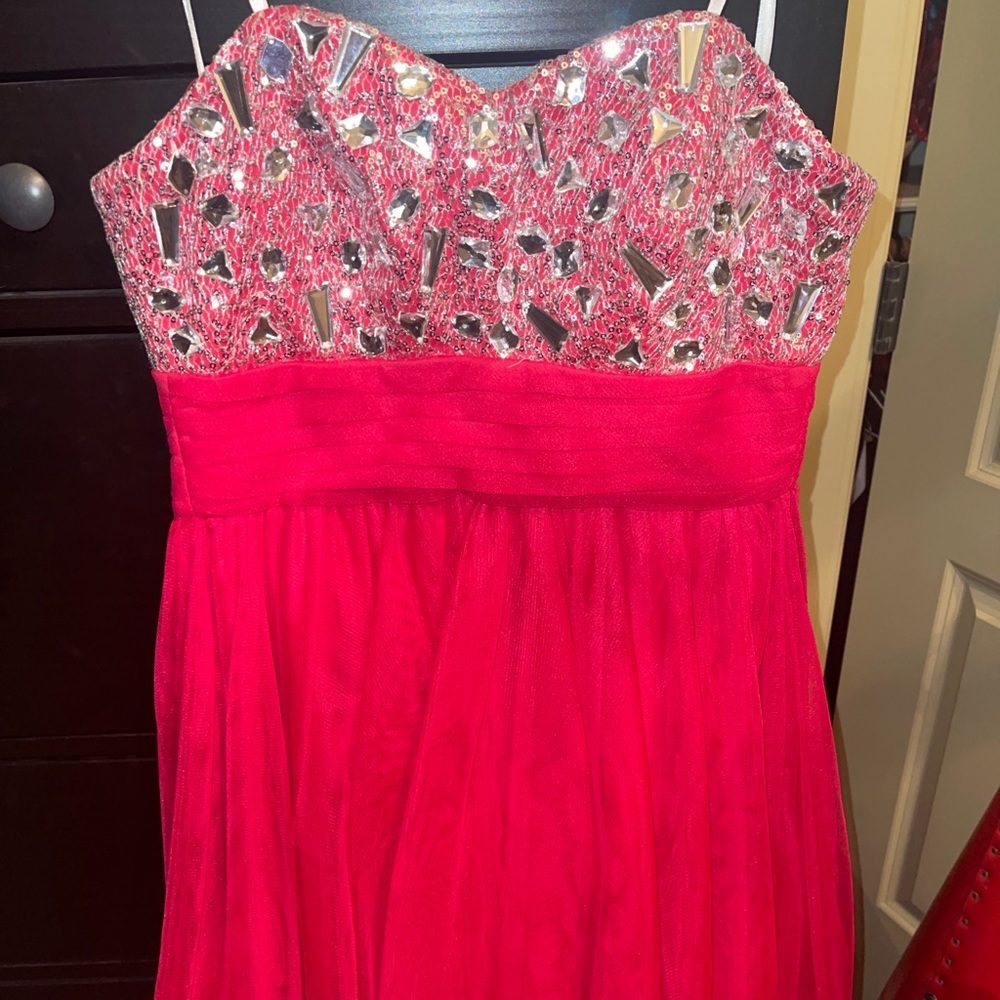 Blondie Nites hot pink formal dress